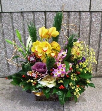 お正月用アレンジメント　✿.。.:*゜お正月花　その１！✿.。.:*゜｜「フローラルはなじん」　（愛知県名古屋市中村区の花キューピット加盟店 花屋）のブログ